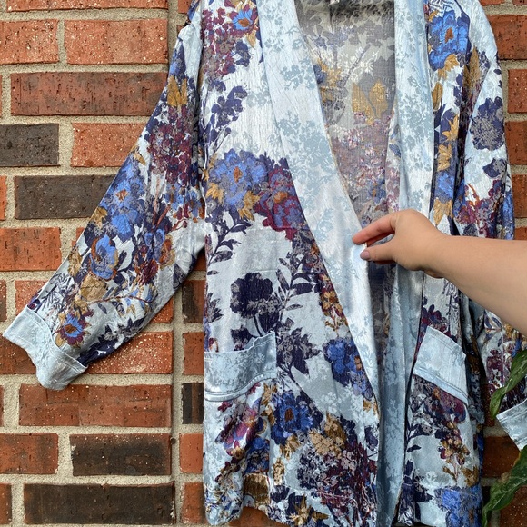 Free People Other - Free People Intimately Floral Silk Robe